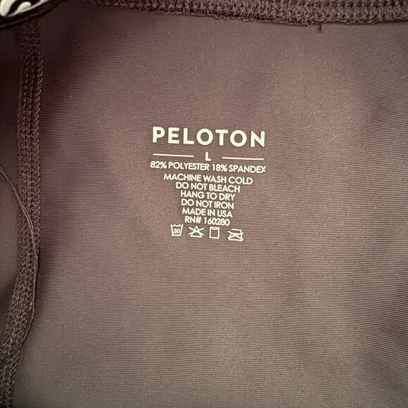 Peloton Women’s Large Shiny Leggings Gray Sparkle Full Length - Picture 3 of 6